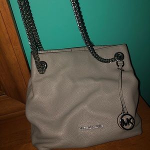 Pearl gray Michael Kors handbag